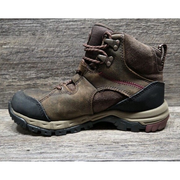 Ariat Skyline Mid H20 Waterproof Lace Up Walking Boots Brown Leather Womens 6.5B - Picture 5 of 16